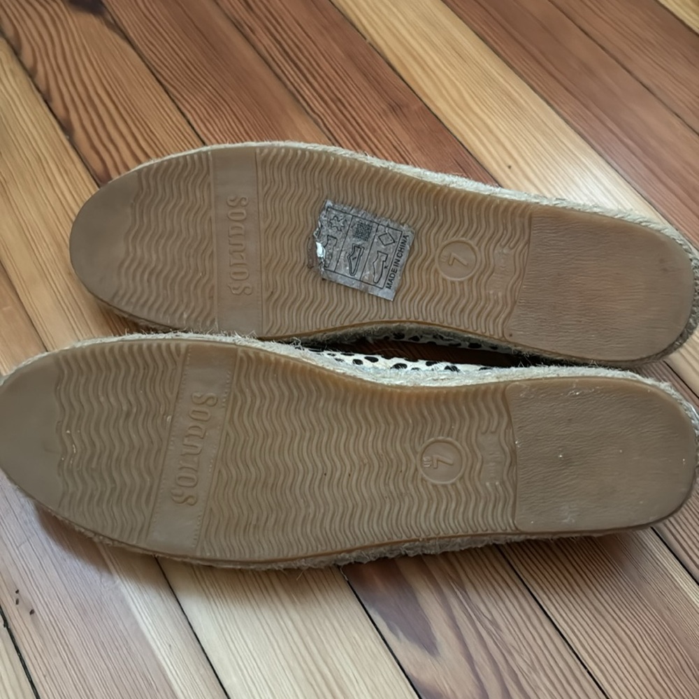 Size 7 Soludos Slides Cheetah Print - image 3